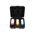 Triecienuzgaļu komplekts vieglmetāla diskiem, 3 gab., 17 mm, 19 mm, 21 mm (10/20)
