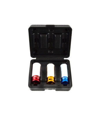 Triecienuzgaļu komplekts vieglmetāla diskiem, 3 gab., 17 mm, 19 mm, 21 mm (10/20)