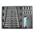 Instrumentu ratiņi ar aprīkojumu un slēdzeni, 6 atvilktnes, 245el.