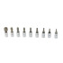 Torx uzgaļu atslēgu komplekts, CRV, 9 gab. T10–T60, 1/4" (10/20)