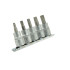 Torx uzgaļu atslēgu komplekts, 5 gab., CRV, 3/8" T25–T50 (10/30)