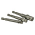 Redukciju komplekts skrūvgrieža uzgaļiem 1/4" 3/8" 1/2" (25/100)