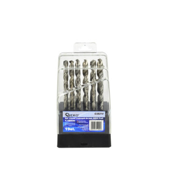 Metāla urbju komplekts GEKO 1-10mm/19szt(5/50)
