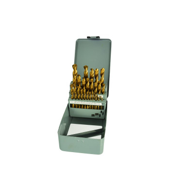Urbju komplekts HSS TiN GEKO Profi metāla kastē 28 gab., 1,5 mm–13 mm (20)