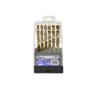 Urbju komplekts metālam HSS TiN plastmasas futrālī, 19 gab. 1–10 mm (5/50)