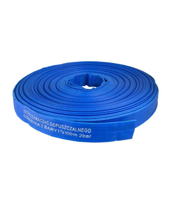PVC gumijas šļūtene ūdenim un notekūdeņiem, zila, 2 bar, 1