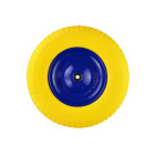 Pilns PU ritenis ķerrai Flower/dzeltens (5), 4.00-8