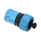 Ātrsavienotājs ar noslēgvārstu dārza šļūtenei (blisteris) BLUE LINE 3/4" (20/200)