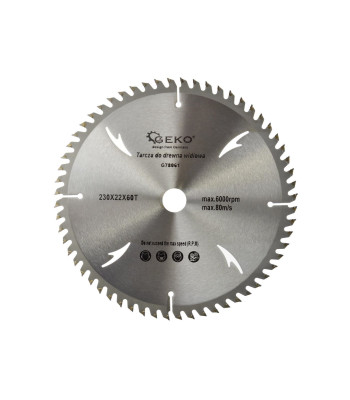 Ripzāģa disks kokam ar dzesēšanas atverēm 230x22x60T (40/50)