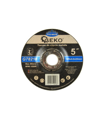 Metāla slīpēšanas disks GEKO PREMIUM Inox (5/25/100) 125x6