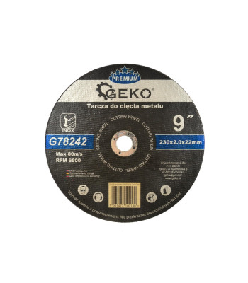 Metāla griešanas disks GEKO PREMIUM INOX (5/25/100) 230x2