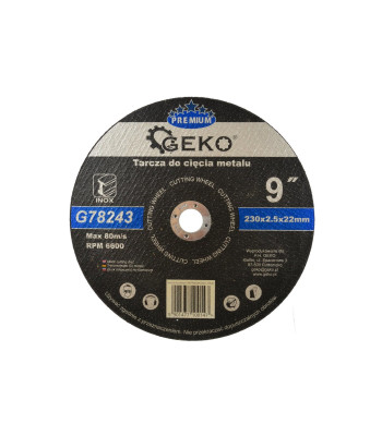 Metāla griešanas disks GEKO Premium Inox 230x2,5x22,23