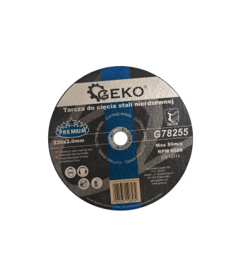 Griešanas disks nerūsējošajam tēraudam 230x2.0 (25/100) GEKO PREMIUM