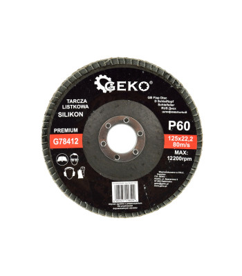Lamelveida disks SILIKON GEKO PREMIUM 125 mm P60 (10/200)