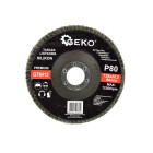 Lamelveida slīpripa „SILIKON” GEKO PREMIUM 125mm P80 (10/200)