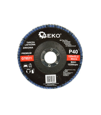 Lamelveida disks CYRKON GEKO PREMIUM 125mm P40 (10/200)
