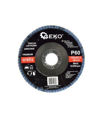 Lamelveida disks CYRKON GEKO PREMIUM 125mm P60 (10/200)