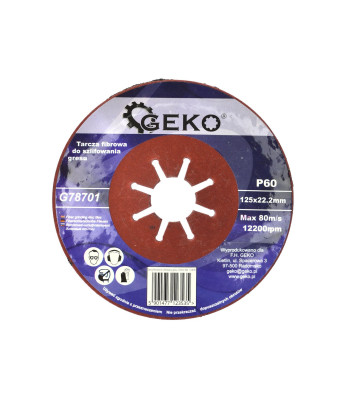 Šķiedras slīpdisks gresam P60 (10/200) 125mm