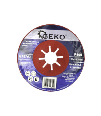 Šķiedras disks gresam slīpēšanai P100 125mm (10/200)