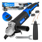 Leņķa slīpmašīna GEKO ar apgriezienu regulēšanu un garu rokturi 125 mm 1200 W