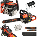 Benzīna ķēdes zāģis ar 2 ķēdēm un vadsliedi Standard 4500 18" 15"(1)