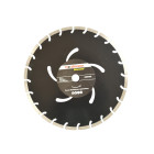 Dimanta segmentētais disks Heidmann, melns, 350x25,4x10mm