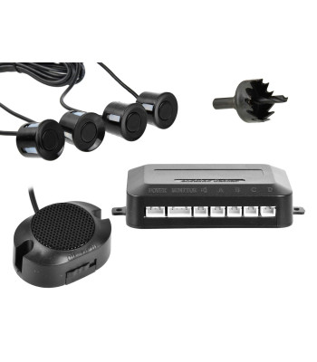 Parkošanās un atpakaļgaitas sensors ar skaņas signālu, Buzzer+, 4 sensori