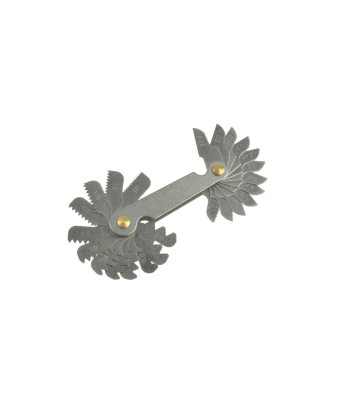 Vītnes mērītājs – metrisko vītņu soļa mērinstruments, 24 lapiņas (100/200), M0.25-6mm