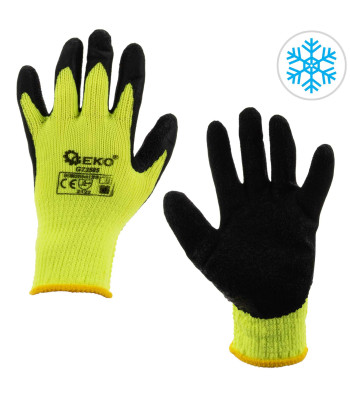 Siltināti ziemas darba cimdi GREEN r.10 (12/480)