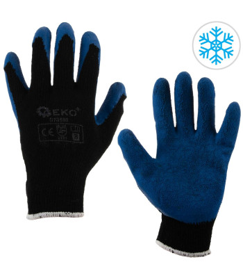 Siltināti ziemas darba cimdi BLUE r.8 (12/240)