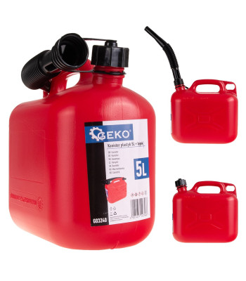 PL plastmasas kanistra ar piltuvi (3) 5L