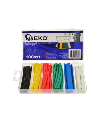 Krāsainu termorukuma caurulīšu komplekts 100 gab. (20/100)