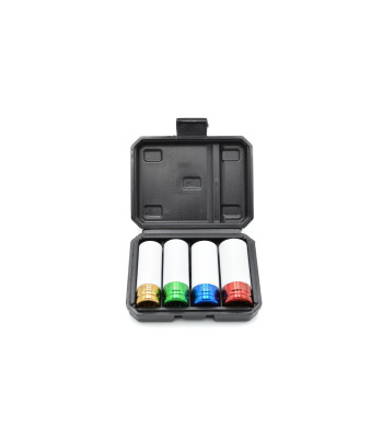 Triecienuzgaļu komplekts vieglmetāla diskiem, 4 gab. (20) – 17 mm, 19 mm, 21 mm, 22 mm