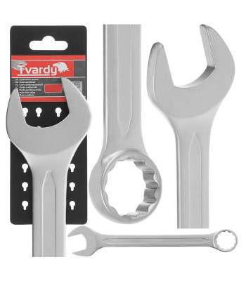 Satīna kombinētā uzgriežņu atslēga, TVARDY – CS DIN3113A(5/20) CRV 36mm