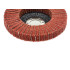 Lamelārais disks no neausta materiāla satīna apstrādes mašīnām, 125 mm x 22,2 mm (10/100)