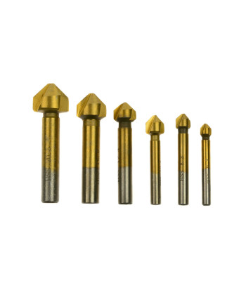 Konisko frēžu komplekts HSS TiN (50), 6,3-20,5mm, 6 gab.