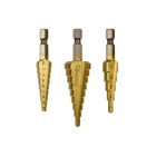 Konusveida urbju komplekts 1/4" HEX, 3 gab. – 3-12, 4-12, 4-20 mm