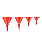 Universālo piltuvju komplekts, 4 gab., 52 76 100 120 mm (100/200)