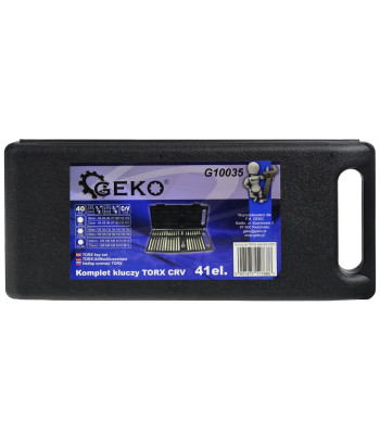 TORX CRV atslēgu komplekts plastmasas kārbā, 41 el.