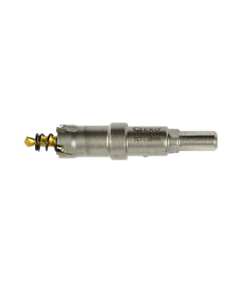 Cietmetāla kroņurbis metālam ar titāna pārklājuma vadurbi, 18 mm