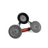 Rokturis–piesūceknis stiklam ALU 3x125mm 190kg