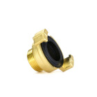 Misiņa spīļsavienotājs, saderīgs ar GEKA, ar ārējo vītni GZ 3/4" (12/96)