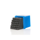 Numeratoru komplekts – burti un cipari, 6 mm, 36 elementi