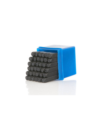 Numeratoru komplekts – burti un cipari, 6 mm, 36 elementi