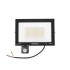 LED prožektors ar kustības sensoru, auksti balta gaisma 6500K, 100W, 22,5 x 15,5 cm