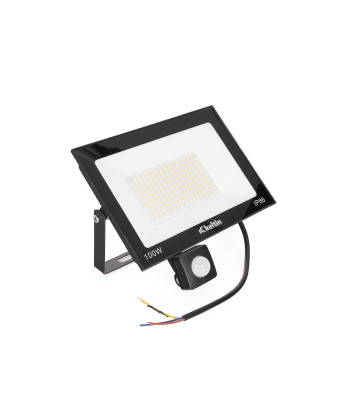 LED prožektors ar kustības sensoru, silti balta gaisma 100W, 2700K