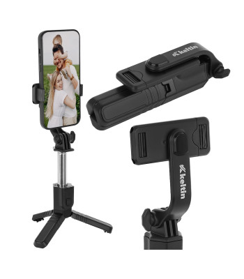 Selfiju nūja/statīvs fotografēšanai ar tālvadības pulti