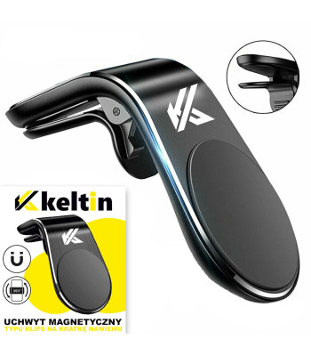 Magnētisks klipša tipa telefona turētājs automašīnas ventilācijas restei, 3,6cm x 1,15cm