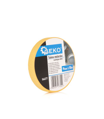 Dzeltena papīra maskēšanas lente 19mm x 50m
