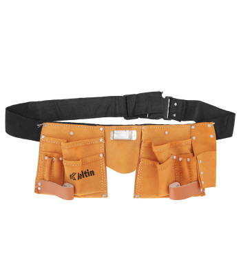 Ādas montāžas instrumentu josta, 11 kabatas